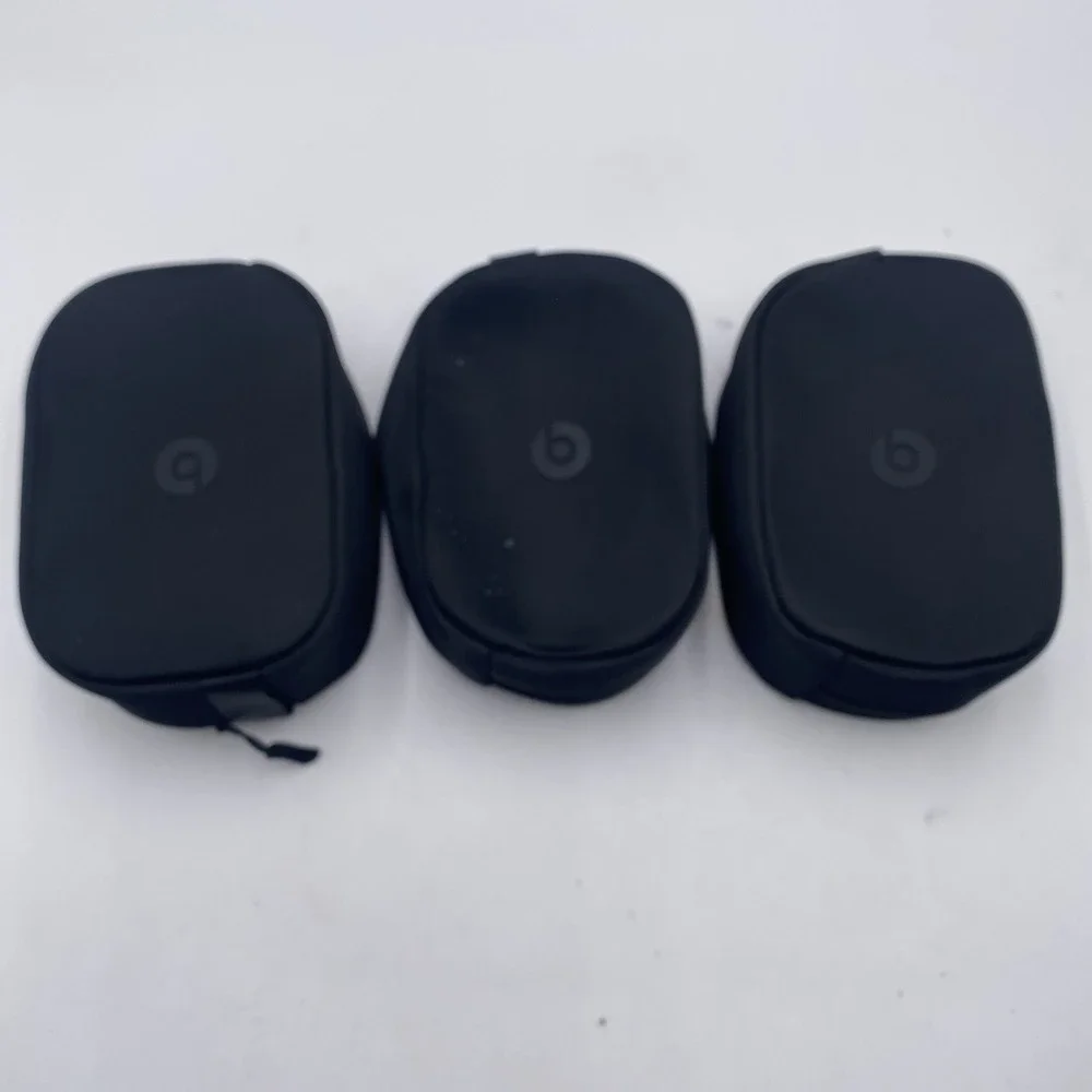 Lot 3 OEM Beats Studio Pro Wireless Headphones Replacement Zip Travel Case Only